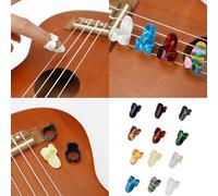 12Pcs Guitar Plectrums Finger Picks Replacement Flat Thumbpicks Guitar Finger Pick Mandolin Banjo Fingers Enduring Plectrums