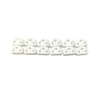 12PCS Guitar String Fasteners Set 3 Hole Guitar String Ties Bridge Beads Texture for Repairing Guides Guide Buckle