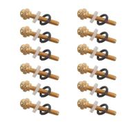 12pcs Guitar Tuner Handle Screws M2.5x18.5 Golden Metal Set | Classical Guitar Maintenance Hardware, 0.45mm Thread Pitch, Washers Included, for Three-in-a-row Peg Knobs