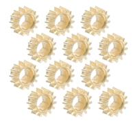 12pcs Guitar Tuning Peg Gears with 1: 14 Ratio Hexagonal Hole Metal Golden | Practical to Use, Not Easy to Slip, Good Control, Replace Old and Dirty Ones, for Acoustic and Classical Guitars