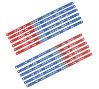 12PCS Hacksaw Blades, 300mm Carbon Steel Hacksaw Replacement Blades, Durable & Flexible Hacksaw Blades for Metal Cutting, Pipes, PVC, Wood & Plastics, 18 TPI & 24 TPI