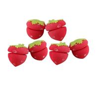 12pcs Hair Curlers Strawberry Heatless Curlers for Women - Foam Rollers Overnight Self Grip DIY Curling Ball Hair Styling Tools (6 PCS, 1)