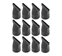 12pcs Hair Dryer Nozzle Replacement PC 4.35-4.5cm Black Blowout | Brush-assisted Styling Control, Smooth Surface, for Brush Use, Home Hair Care and Hairstylists