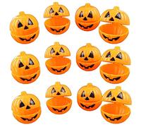 12Pcs Halloween Pumpkin Storage Box Candy For Case Gift Holde Boxes Bulk