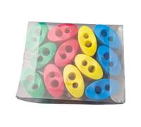 12Pcs Handheld Pencil Sharpeners Double Hole Sharpener Portable Pencils Sharpening Tool for Student Children Artist Double Hole Pencil Sharpener