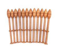 12Pcs Hardwood Lace Bobbin Wooden Antique Vintage Practical DIY Beech Lace Bobbin Sewing Tools French Artisan Craft Turned Wood Weaving Tools