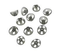 12Pcs Hearing Aid Domes, Soft Silicone Hearing Aid Domes, 10 mm Hearing Aids Ear Tips Accessories for Moderate Elderly Hearing Loss Impairments (M)
