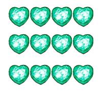 12PCS Heart Ice Cubes LED Light Water Activated Flashing Decorations for Beverage Cocktails Drink Colorful Accessories Water Activated LED Ice Cubes