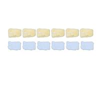 12PCS Heatless Hair Curlers Fleece Damage DIY Tool Bule Yellow for Sleeping Night Time