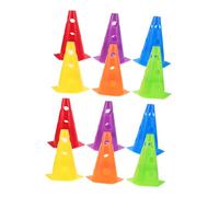 12pcs Hexagonal Football Training Cone 23cm Pe with Integrated Holes