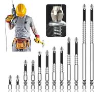 12pcs High-Magnetic Screwdriver Drill Bit Set,Anti-Slip Magnetic Electric Screwdriver Set,Durability Screwdriver Drill Bit Set,Easy to use,High Hardness Drill Bit,25mm, 50mm, 65mm, 70mm, 90mm, 150mm