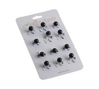 12pcs Hijab Accessories Faux Pearls Shaped Lapel Pins Women's Dress Brooches Elegant Headscarf Security Clips Accessory Minimalist Hijab Accessories