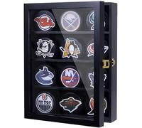 12pcs Hockey Puck Display Case,Puck Display Case,Hockey Puck Case Wall Mount,Hockey Puck Holder,Hockey Puck Display Box,Hockey Puck Shadow Box