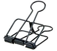 12Pcs Hollow Out Long Tail Wire Binder Clips Paper Binder Clip Large 【51mm Black】