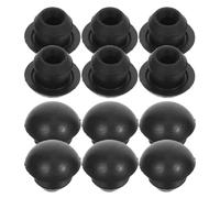 12pcs Hydraulic Jack Oil Filler Plug Rubber Black 9mm for Floor Jacks