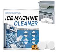 12pcs Ice Machine Cleaner Maker Descaler,Descaling Tablets for Ice Makers,Limescale Tablets Washing Machine,Efficient Clean T-ablets for Ice Makers,Daily Cleaning Solution Descaler Deep Clean