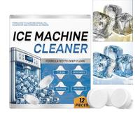 12pcs Ice Machine Cleaner Maker Descaler,Ice Machine Clea/ning Ta/blets,Cl/ean Tablet/s for Ice Makers,Ic/e Mac/hine Clean/er,Ice Machi/ne Cleaner Deep Clea/n,Descaling Table/ts,Limescale Remover