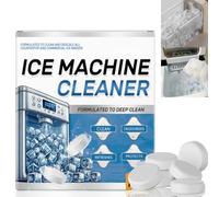 12Pcs Ice Machine Cleaning Tablets,Ice Machine Cleaner Maker Descaler,Ice Maker C/leaning Effervescent Tablets,Ice Machine Cleaner & Descaler,Remove Odor & Extend Service Life,Ice Machine Cleaning Kit