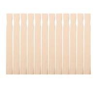 12pcs Inch Wooden Paint Stir Sticks, Flat Birch Mixing Paddles | Smooth Presanded Finish, Rounded Edges, Thicker Build, Suitable for Acrylic Paint, Wax, Home Projects and Artists