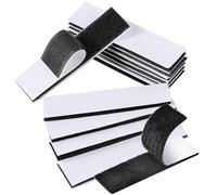 12PCS Industrial Strength Sticky Pads Heavy Duty, Hook and Loop Strip Tape, Extra Strong Double Sided Sticky Pads for Walls, Adhesive Strips for Mounting, Hanging or Organizing Items(3cm x 10cm)