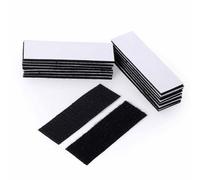 12PCS Industrial Strength Sticky Pads Heavy Duty, Wall Hanging Strips, Extra Strong Hook and Loop Tape, Double Sided and Removable for Walls, Floor, Plastics, Glasses, Metals (12PCS, 30x100mm)