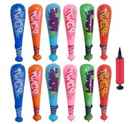 12pcs Inflatable Baseball Bat 17in Baseball Party Favors Decorations Inflatable Toy Bats with Pump for Carnival Birthday Swimming Pool Baseball Theme Party Favors