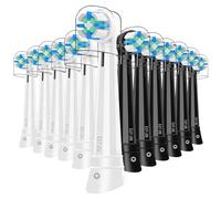 12PCS IO Replacement Heads Compatible with Oral B IO 2/3/4/5/6/7/8/9/10/Deep Clean Series Electric Toothbrush, Brush Heads Compatible with Oral B IO for Teeth Cleaning (Black/White)