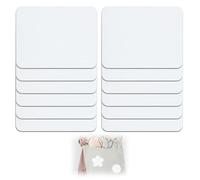 12pcs Iron-On Patches White Kit Inside & Outside Clothing 100% Cotton Fabric with Strong Glue Iron On Patches for Clothe Repair Decorate for Jeans Pants Dress Shirts Coats-7.5 CMX 10.5CM