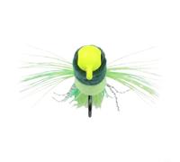 12pcs Jig Head Fishing Hooks with Feathered Shiny Silk Tail Lures, 3D Eyes Round Ball Design, Precision-Weighted High-Carbon Steel for Freshwater and Saltwater Bass, Trout, Walleye, Flounder