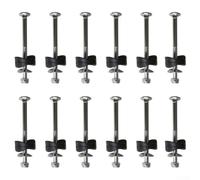 12pcs Jump Bed Screws Iron Stability Fixer 7.7cm Anti-Fall Bolts for Enclosure Pole Gap Spacers Repair Tool Set