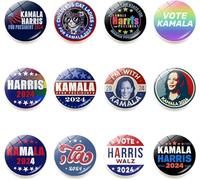 12pcs Kamala Harris 2024 Refrigerator Magnets, Kamala Harris for President 2024 Magnetic Fridge Stickers, Classroom Office Whiteboard Stickers for Refrigerator, Office Whiteboards,Dishwasher
