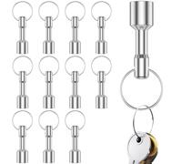 12Pcs Keychain Magnets Portable Small Magnetic Key Holder Gold Silver Jewelry Tester Metal Brass Test for Recyclers Hobbies and Collectors