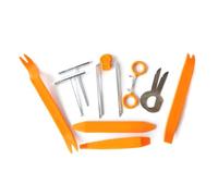12pcs Kit Trim Door Clip Panel Door Dashboard Radio Interior Repair Removal Car Removal Pry Disassembly Tool Fastener Remover Set For Car Tool Automotive-craftsman Pliers Clip Trim Steel