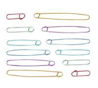 12pcs Knitting Stitch Holders, Stitch Holders for Knitting UK - Aluminum Colorful Metal Stitch Holder Set - Ideal for Blankets, Scarves, Quilts, Patchwork, Sewing and Other Craft Projects