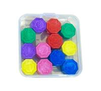 12pcs Korean Gonggi Game Stones Traditional Stone Catching Games For Group Or Alone Play With Colorful Designing Hand Eye Coordination Toy