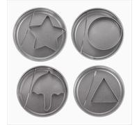12PCS Korean Sugar Candy Making Kit - Stainless Steel Cookie Cutters Set with Tin Case & Needle Tool - DIY Biscuit Molds for Umbrella/Star/Heart Shapes - Perfect for Parties & Kids Baking Activities