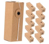 12Pcs Kraft Paper Boxes for Cosmetics Lipstick Perfume Essential Oils Durable Compact Storage Organizer for Present Packing Wrapping