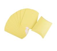 12pcs Kraft Paper Pillow Candy Box Christmas Gift Packaging Boxes Candy Bags Wedding Birthday Party Decoration(Yellow)