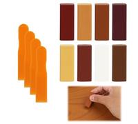 12Pcs Laminate Floor Repair Kit, Laminate Worktop Repair Kit with 8 Wax Sticks & 4 Scraper Tools, Laminate Worktop Repair Kit for Wooden Floor Scratch Repair Furniture Wood Scratch Repair Vinyl & Surf