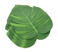 12pcs Large Artificial Silk Palm Monstera Leaves For Hawaii Luau Party Decorations Beach Theme Wedding Table Decoration