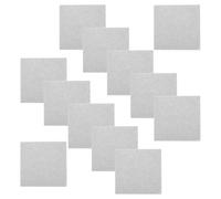12pcs Large Felt Bulletin Board 11.8x11.8 Inches Self Adhesive Memo | Tool Free Setup, Soft Beige Surface, for Photos, to Do Lists, Study Rooms