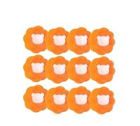 12pcs Laundry Balls Hair Remover Reusable Washing Machine Lint Catcher Clothes Fluff Fur Cleaner Home Cleaning Tools(Orange)