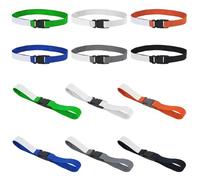 12pcs Laundry Strap with Buckle, Premium Laundry Loop Wash Care Utility Strap Loops for Laundry Organizer, Laundry Loops Athletics Cleaning Loop Accessories Tools for Clothes, Pants, Socks 6 Colors