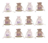 12PCS Lavender Bags, Empty Lavender Bags to Fill, Sachets for Moths, Drawstring Pouches for Wardrobes, Drawers, Pillows, Shoe Cabinets, Closet, Car, Jewelry Storage