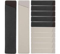 12pcs Leather Elastic Band Pen Holder Sleeve for Notebook and Journal