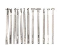 12PCS Leather Engraving and Embossing Tools, Alloy Leather Craft Stamping Set with 12 Unique Patterns, for DIY Leather Carving, Embossing, and Tooling Projects