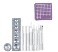 12Pcs Leather Hole Punching Set For Leather Watch Band Belt Hollow Hole Cutter With Base And Mat Leathercraft Punching Tool