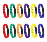 12pcs Legged Race Band, 3 Legged Race Bands 2 People 3 Leg Colored Elastic Children's Legging Training Expansion Props 2 Legged Race Training Expansion Props