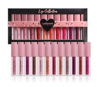 12PCS Lip Gloss Set, Highly Pigmented Velvet Shimmering Lip Glosses, Moisturising, Long Lasting, Waterproof, Non Sticky, Makeup Set For Women (#A)