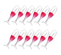 12pcs Lip Gloss Tube 8ml Wine Glass Shaped Refillable Bottles Plastic